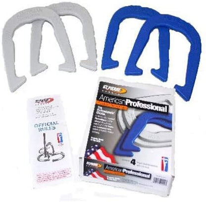 Set of St. Pierre Tournament Regulation Stakes, Professional Horseshoes Set, and Royal Horseshoe Set