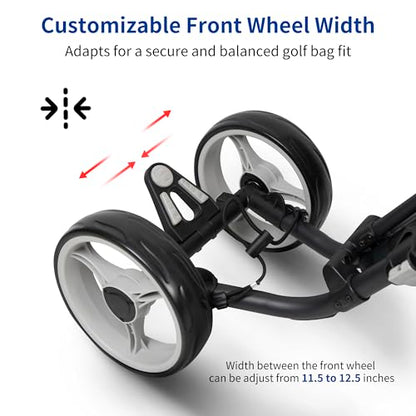 Caddytek Golf Explorer V8 Superlite Deluxe Push Cart - color: Dark Grey