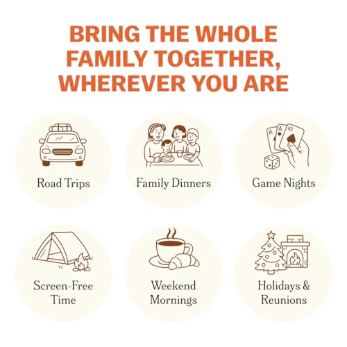 TALES Family Edition 150 Conversation Cards for Family Game Night, Adults, Teens, and Kids, Family Dinners, and Gatherings, Prompts for Meaningful Connections - color: Family Edition