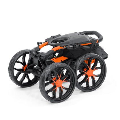 Bag Boy Quad Pro Disc Golf Cart - color: Orange/Black