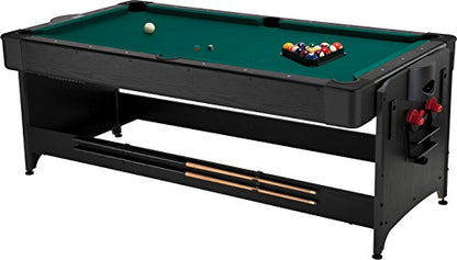 Fat Cat Original 2-in-1 7 Foot Pockey Multi Game Table, Air Hockey and Billiard Table Combo with 80 CFM Motor, Includes Accessories