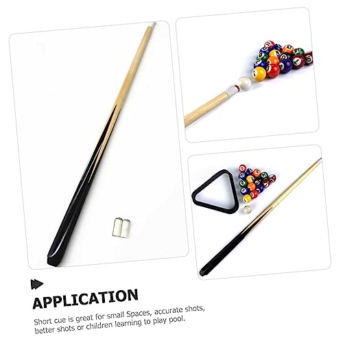 HANABASS Short Boys and Girls Pool Cue Stick Wooden Billiard Cue for Boy Girl Lightweight Pool Games Comfortable to Store