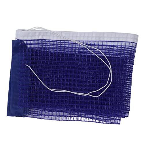 Table Tennis Net Pingpong Net Replacement, Durable Portable Blue Polyester Net with Iron Brackets for Office Table Family Dining Table Classroom Desk