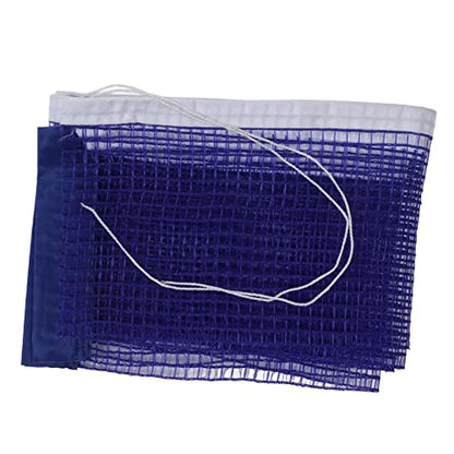 Table Tennis Net Pingpong Net Replacement, Durable Portable Blue Polyester Net with Iron Brackets for Office Table Family Dining Table Classroom Desk
