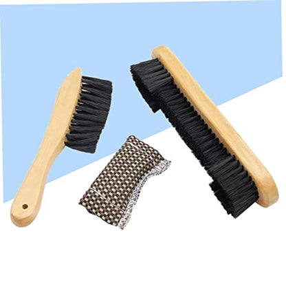 Kisangel 3 Pcs 1 Set Wooden Billiards Brush Set