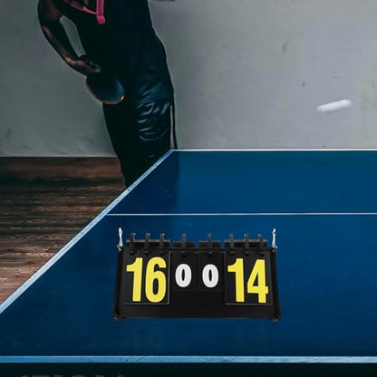 Beaupretty Portable Basketball Volleyball Scoreboard Flip Scorekeeper Tabletop Scoreboard for Sports Games and Competition Use