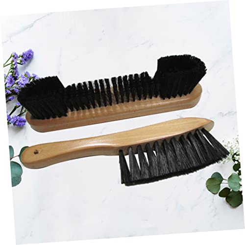 Sosoport 2 Pack Pool Table Brush Rail Brush Set Pool Table Cleaner Small Handle