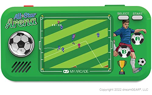 My Arcade All Star Arena Pocket Player- Sports Game Console with 307 Retro Games, Basketball, Soccer, Baseball