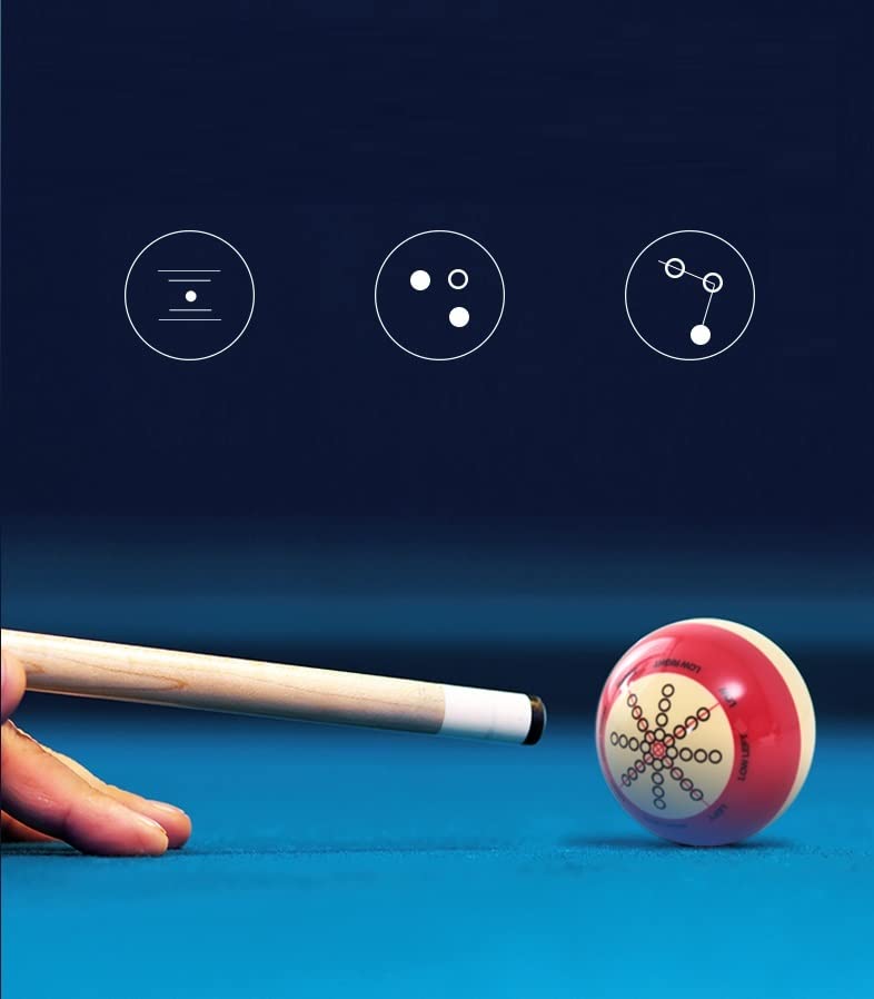 Billiards Cue Ball, Standard Table Training Pool Ball - 57.2mm/2.3in Diameter