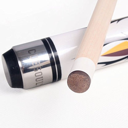 CUESOUL SOOCOO Series 58" 19oz Maple Pool Cue - color: White, size: 12.75mm