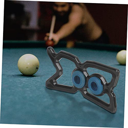 Mikikit Portable Pool Cue Bridge Head with Stable Rack Lightweight Snooker Pole Holder for Pool Table Easy to Install and Remove Suitable for Nine Ball and Professional Use