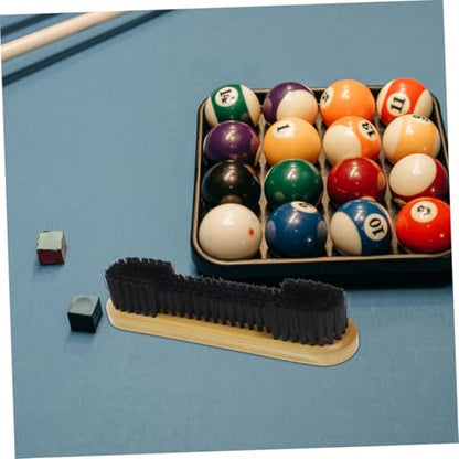 ULTECHNOVO Pool Table Brush for Felt Cleaning Wood Handle Billiard Table Accessory with Soft Bristles for Effortless Maintenance of Cloth and Surfaces