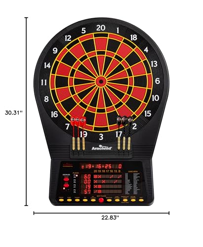Arachnid Cricket Pro Tournament-Quality Electronic Dartboard up to 40 Games and 315 Variations (Including Popular Cricket Modes) - style: Pro 800