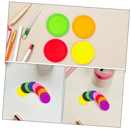 BESPORTBLE 8pcs Air Hockey Pucks Replacement Set for Home Professional Tables Heavy Pucks for Boys and Girls Adults Air Hockey Game Accessories