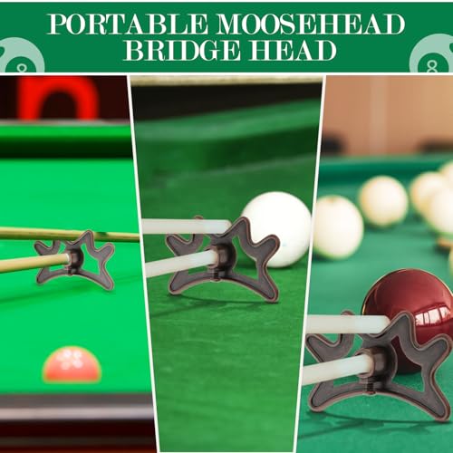 Pool Billiard Bridge Head Pool Cue Stick Bridge Metal for Games Competition