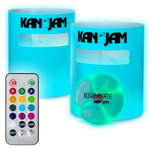 Kan Jam Disc Toss Game - American Made Outdoor Game for The Backyard, Beach, Park, Tailgates - Original, Illuminate, Pro, Travel Edition, and Carry Bag Only - style: Illuminate - LED