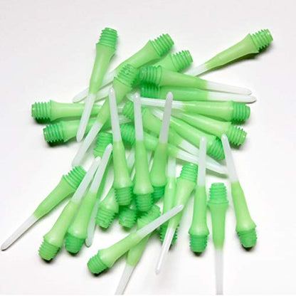 Lstyle Dart Tips: Original Lippoint - Soft Tip Dart Points - 2BA Thread - Regular Length - 2 Tone Green 2 Pack - color: Green 2-Tone