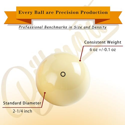 Billmart Premium Billiard Balls Pool Table Accessories 2-1/4" Regulation Size 16 Pool Balls Billiard Set | Premium - color: Tournament Premium