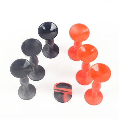 Silicone Sucker Darts Throwing Game Set, Safe Indoor Outdoor Suction Cup Toy for Kids and Family - color: Red; Black