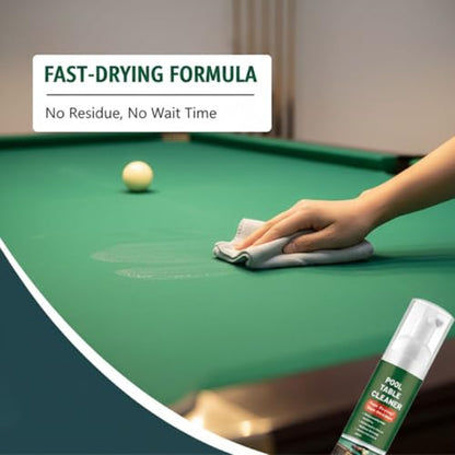 Fast-Drying Pool Table Felt Cleaner Foam, Foam Billiard Tables Cleaner Spray with Brushes, Billiard Tables Cleaner Spray Set (3PCS) - color: 3PCS