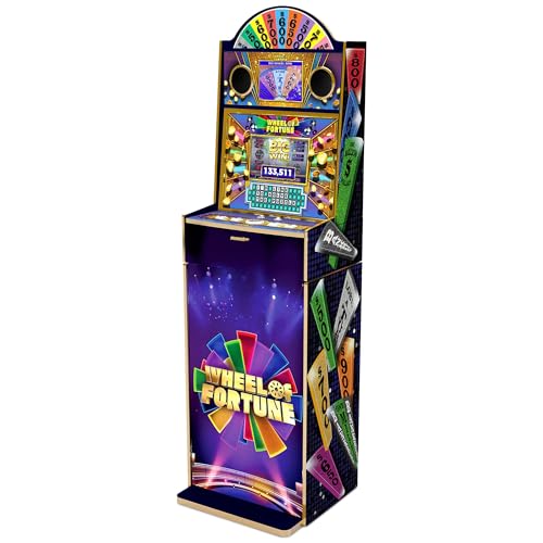 Wheel of Fortune Casinocade Deluxe Arcade Machine for Home, Over 5-feet-Tall Stand-up Cabinet, and 24 Games