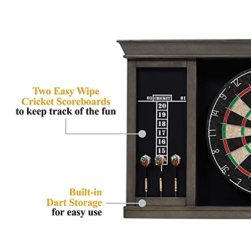Barrington Palmer Dartboard Pub Style with LED Lights, Pre-asseblemed