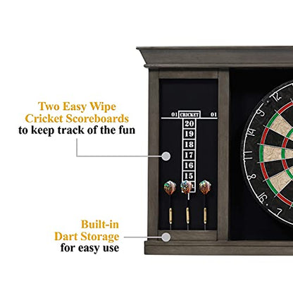 Barrington Palmer Dartboard Pub Style with LED Lights, Pre-asseblemed