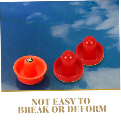 BESPORTBLE 1set Ice Hockey Pucks and Paddles Accessories for Tables Includes Strikers and Pucks for Home and Carnival Use