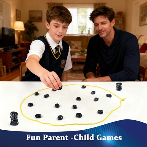 Chess Game with 20 Stones, Christmas Family Games for Kids and Adults, Best Multiplayer Strategy Board Games for Family Game Night, Indoor Outdoor Portable Travel Chess Set