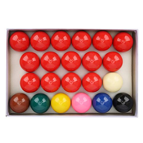 Snooker Balls Set, 22-Piece Tournament Weight (141g) 52.5mm Phenolic Resin Pool Balls for Table Cue Game