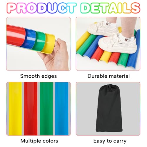 Team Building Games Activities, Pipeline Kit Group Games, Ice Breaker, Teamwork Games, Field Day Outdoor Youth Sports - size: Pack of 2, style: 8 Pcs Half Pipes & 2 Golf Balls, Standard Thickness