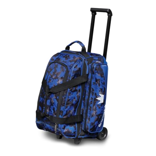 Brunswick Zone Double Roller Bowling Bag - color: Blue Chaos