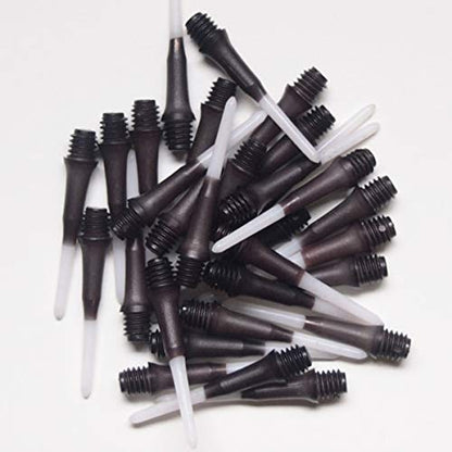 Lstyle Dart Tips: Original Lippoint - Soft Tip Dart Points - 2BA Thread - Regular Length - 2 Tone Black 2 Pack - color: Black 2-Tone