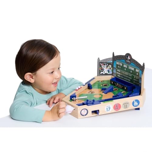 Ambassador Games MLB Wooden Pinball Baseball Game 14 x 12 x 8 inches