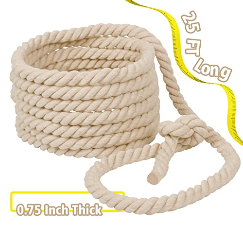 25FT Tug of War Rope for Kids & Adults - Field Day Family Reunion Games, Lawn Camping Picnic Activities, Backyard Carnival Fun for Team Building