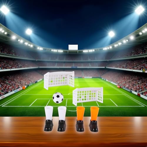 Finger Soccer Game Set with 2 Goals, Mini Table Football Game for Fans Club Sports Bar and Home Party