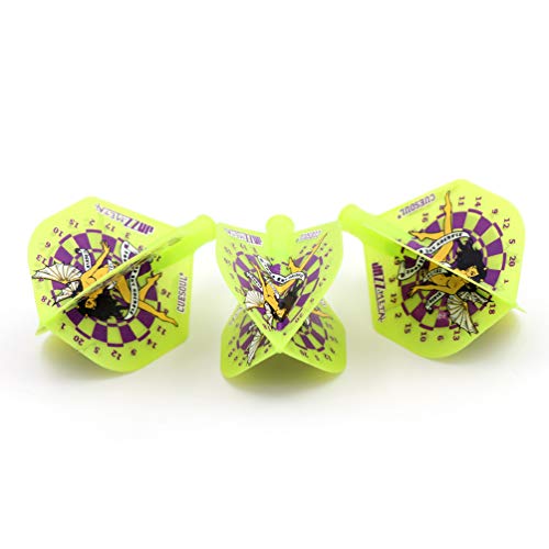 CUESOUL TERO AK4 Dart Flight Standard Shape/Shield Shape/Diamond Shape - color: Standard Shape-Green Angle