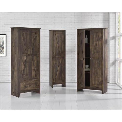 SystemBuild Farmington 31.5" Wide Storage Cabinet, Rustic