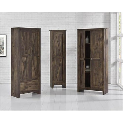 SystemBuild Farmington 31.5" Wide Storage Cabinet, Rustic