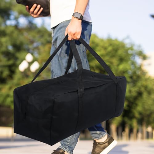 Klmnop Giant 4 in a Row Carrying Bag, 47 x 15 x 21 Inch Waterproof Giant Game Carry with Handle Easy Storage & Transportation for Giant Connect 4 Yard Outdoor Game(Black)
