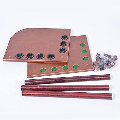 7 Holes Billiard Cue Holder,Freestanding Pool Cue Rack Floor Stand -Billiard Cue Racks Holder Angle,Ball Floor Rack,Billiard Stick Stand,Pool Cue Rack for Home Club Game Room Billiard Supplie
