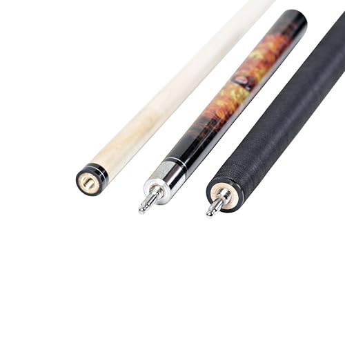 ASKA Fireball Jump Break Cue Stick, 3-Piece Pool Cue, 13mm Phenolic Tip, Quick Release Joint, Hard Rock Maple Shaft, 58" Break/Jump Billiard Cue - style: 21-Ounce