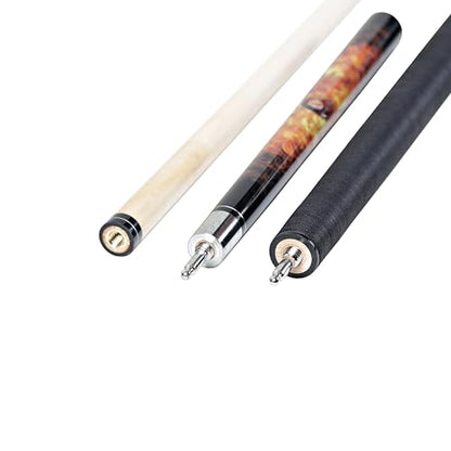 ASKA Fireball Jump Break Cue Stick, 3-Piece Pool Cue, 13mm Phenolic Tip, Quick Release Joint, Hard Rock Maple Shaft, 58" Break/Jump Billiard Cue - style: 21-Ounce