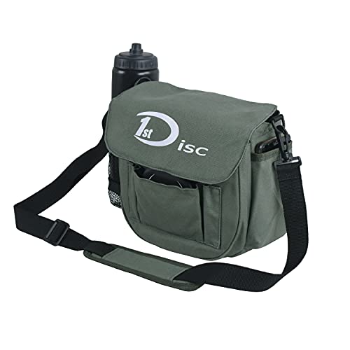 Disc Golf Set- Putter, Mid-Range, Driver, Mini Disc, Towel with Bag - color: Green