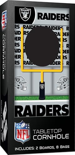 MasterPieces Officially Licensed NFL Tabletop Cornhole for Adults - style: Las Vegas Raiders