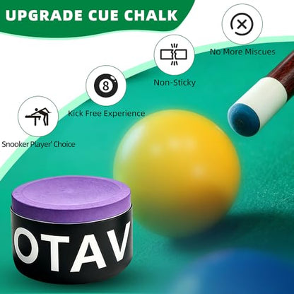 OTAVILEM Billiard Cue Chalk,Premium Pool Cue Chalk Billiard Pool Stick Chalk Billiards Chalk - color: Purple
