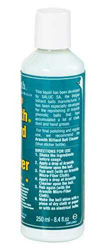 Aramith Bundle of 2 Items Billiard Ball Cleaner & Aramith Billiard Ball Restorer 8.4 fl.oz. Bottles