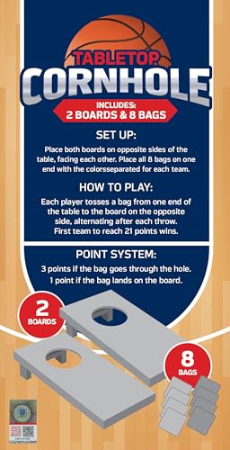 MasterPieces NCAA Syracuse Orange Tabletop Cornhole Game - Home Decor - style: Kansas Jayhawks