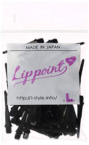 Lstyle Dart Tips: Original Lippoint - Soft Tip Dart Points - 2BA Thread - Regular Length - 2 Pack Black - color: Black