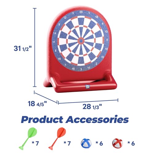 Funscape Kids Inflatable Dartboard Pool Toy, Fun Swimming Pool Soft Ball Toss Game, Outdoor Yard Water Target Sports Activity, Cool Summer Beach Party Gift 3 4 5 6 7 8 Yr Boy Girl Child-Dartboard